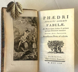 AUGUSTI LIBERTI FABULAE. Ad manuscriptos codices & optimam quamque editionem emendavit. Steph. And. Philippe. Accesserunt Notae ad calcem.