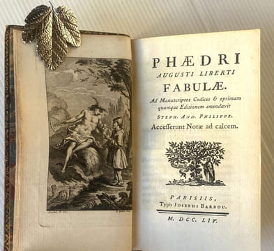 AUGUSTI LIBERTI FABULAE. Ad manuscriptos codices & optimam quamque editionem emendavit. Steph. And. Philippe. Accesserunt Notae ad calcem.. PHAEDRE. ...