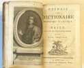 EXTRAIT DU DICTIONNAIRE HISTORIQUE ET CRITIQUE.. BAYLE