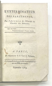 PAREIN / EXTRAIT DU CHARNIER DES INNOCENS, ou cri d'un plébéien immolé.. REVOLUTION FRANCAISE -RECUEIL DE PIECES