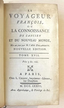 LE VOYAGEUR FRANCOIS, ou la connaissance de l'ancien et du nouveau monde.. DELAPORTE -  Abbé .ANGLETERRE