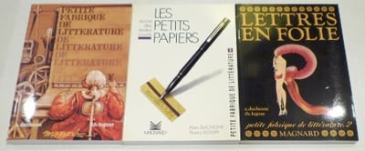 PETITE FABRIQUE DE LITTÉRATURE. LETTRES EN FOLIE. LES PETITS PAPIERS.
