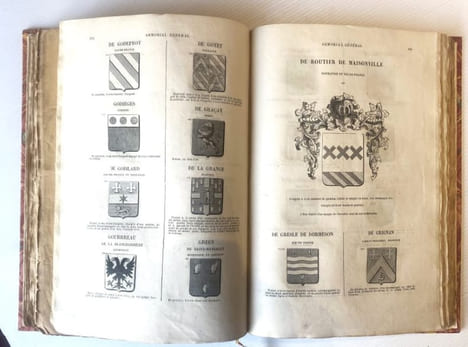 LA SCIENCE DU BLASON, accompagnée d'un armorial général des familles nobles de l'Europe.. MAGNY (Vicomte de).
