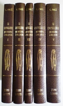 LA COUTELLERIE DES ORIGINES A NOS JOURS. La fabrication ancienne et moderne.TOME 1 à 5 .. PAGE (Camille).