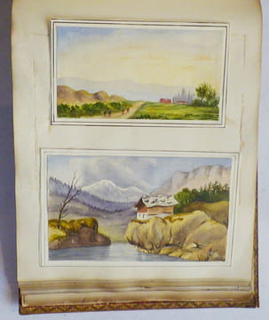 RECUEIL D'AQUARELLES, DESSINS ORIGINAUX ET GRAVURES.. LIBER AMICORUM).