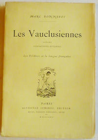 LES VAUCLUSIENNES. Poésies. Sensations diverses.