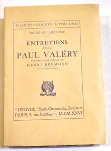Entretiens avec Paul Valéry.
