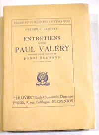 Entretiens avec Paul Valéry.