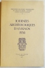Journées archéologiques d'Avignon 1956.  . AVIGNON) JOURNEES ARCHEOLOGIQUES 