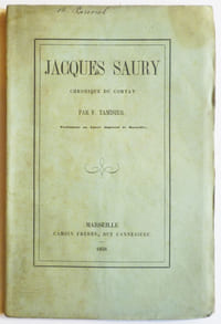 Jacques Saury chronique du Comtat.