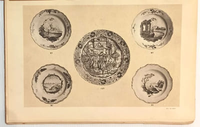 Collection Marius Bernard de Marseille. Catalogue de faïences anciennes des fabriques de Marseille, Moustiers, Sceaux, etc. Porcelaines anciennes des fabriques de Marseille, Mennecy, Allemagne, etc.