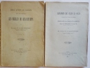 Deux livres de raison du XVe siècle : les Merles de Beauchamps.. BALINCOURT (Comte E. de).