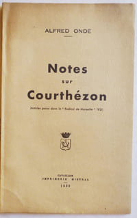 Notes sur Courthézon.