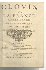 Clovis, ou la France chrestienne.