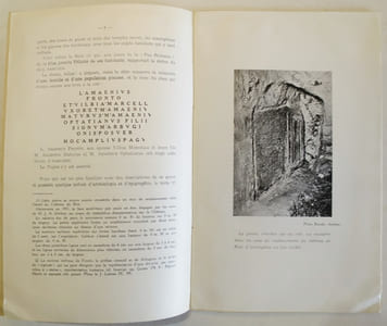 La stèle d'Arbvgios. Divinité épnyme de Biot (A. M.).