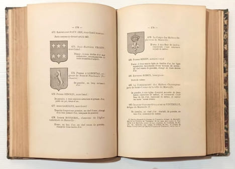 Armorial de la ville de Marseille. Recueil officiel dressé par les ordres de Louis XIV, publié pour la première fois d'après les manuscrits de la ...
