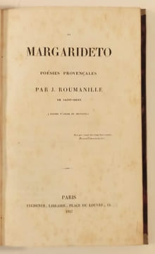 Li Margarideto. Préface de Camille Reybaud.. ROUMANILLE (Joseph).