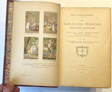 Les almanachs français 1600-1895. Bibliographie -Iconographie des almanachs, années, annuaires, calendriers, chansonniers, étrennes, états, heures, ...