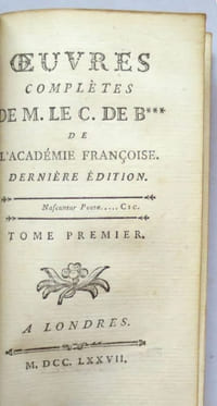 Oeuvres complètes de M. le C. de B***.