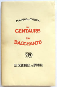 Le Centaure. La Bacchante. Poèmes en prose. Précedés d'une étude par Ernest Zyromski
