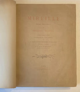 Mireille, poème provençal. Traduction française de l'auteur accompagnée du texte original.illustré par BURNAND
