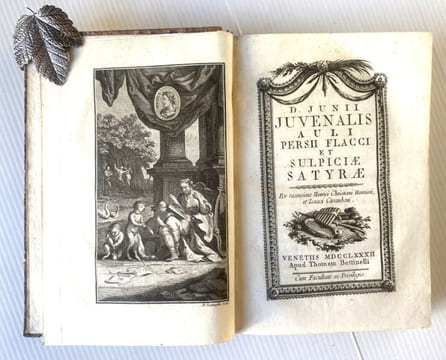 Satyrae, ex recensione H.C. Henninii & I. Casauboni.. JUVENAL, PERSIUS & SULPICIUS.