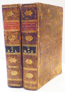 Dictionnaire de l'élocution française  contenant les principes de grammaire , logique, rhétorique ,versification , syntaxe …….