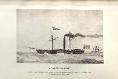 Les origines et l'évolution de la navigation à vapeur à Marseille (1829-1900).