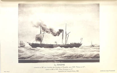 Les origines et l'évolution de la navigation à vapeur à Marseille (1829-1900).