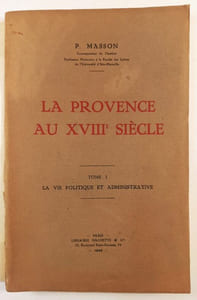 La Provence au XVIIIe siècle.