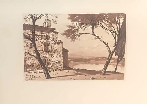 Les Etangs au Mistral. Texte de Charles Maurras, eaux-fortes et dessins de Joanny Drevet.. MAURRAS et DREVET. (Charles).