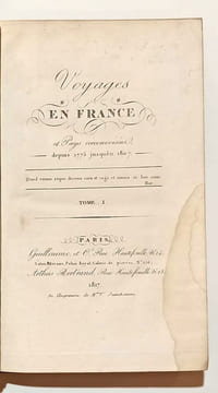 Voyages en France et pays circonvoisins depuis 1775 jusqu'en 1807.. MARLIN François