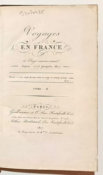 Voyages en France et pays circonvoisins depuis 1775 jusqu'en 1807.. MARLIN François