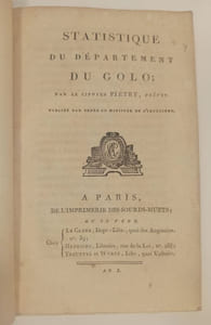 Statistique du département du Golo (Corse).