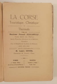 La Corse touristique, climatique & thermale.