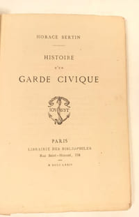 Histoire d'un Garde civique.