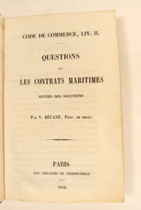 Questions sur les contrats maritimes suivies des solutions.