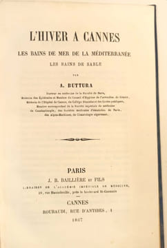 L'hiver à Cannes - les bains de mer de la Méditerranée - les bains de sable.. BUTTURA A.