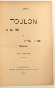 Toulon ancien et ses rues.