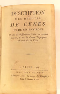 Description des beautés de Gênes et de ses environs.