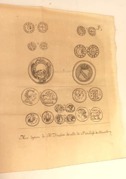 Recueil des antiquités et monumens marseillois, qui peuvent intéresser l'Histoire et les Arts.. GROSSON (J.-B.-B.).