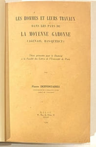 Les hommes et leurs travaux dans les Pays de la Moyenne Garonne (Agenais-Bas-Quercy).