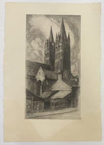 Caen. Suite de 10 eaux-fortes gravées par Raphaël Manchon. Commentées par R. N. Sauvage. Préface de Lucie Delarue-Mardrus.