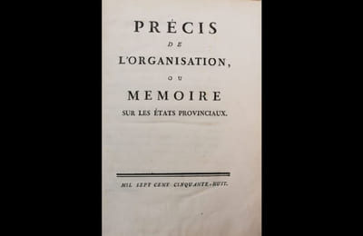 Précis de l'organisation ou mémoire sur les Etats provinciaux.