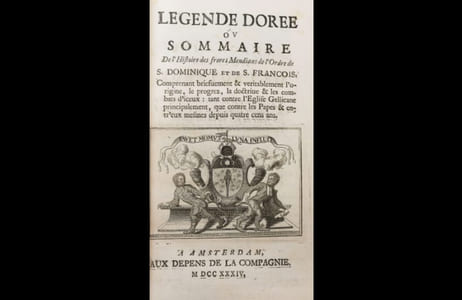 L'Alcoran des Cordeliers. Tant en Latin qu'en François. C'est-à-dire, Recueil des plus notables bourdes et blasphèmes de ceux qui ont osé comparer Sainct François à Jésus Christ ; tiré du grand livre des Conformitez jadis composé par frère Barthelemi de Pise, Cordelier en son vivant.