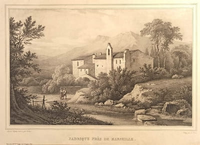 Fabrique près de Marseille, dessin de Hubert.