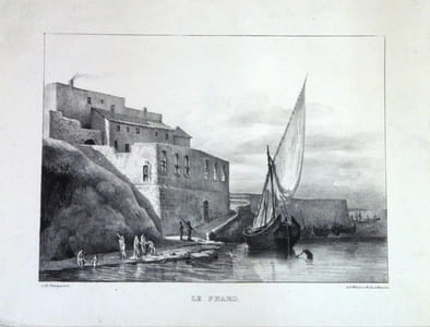 Le Pharo, gravure de Molinier et Raibaud.