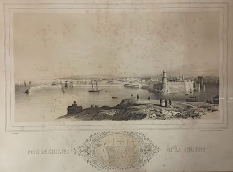 Port auxiliaire de Marseille, illustration de Cassien.. GRAVURE - MARSEILLE - Port auxiliaire de Marseille Port auxiliaire de Marseille -Cassien