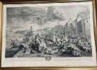 La peste dans la ville de Marseille en 1720 - Jean François de Troy (le chevalier Roze) gravée par THOMASSIN Henri Simon .. GRAVURE - MARSEILLE - ...