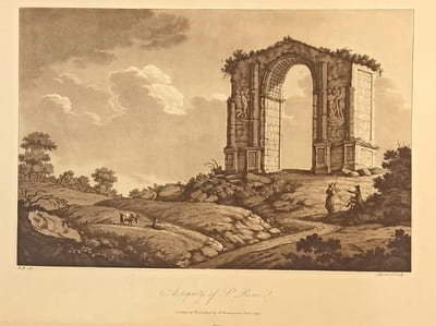 Antiquité Saint Rémy, lithographie de Apostool.